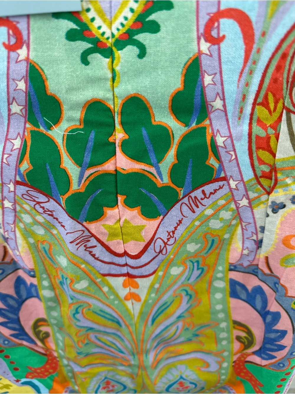 NWT Antonio Melani Paisley Square-Neck Mini Dress in Multicolor - Picture 5 of 10